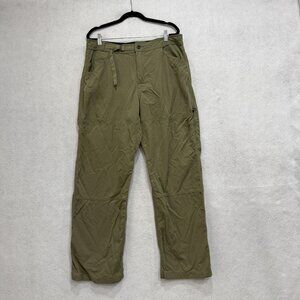 Prana Pants Mens XL Convertible Zip Off Cargo Hiking Outdoor Pockets Belted